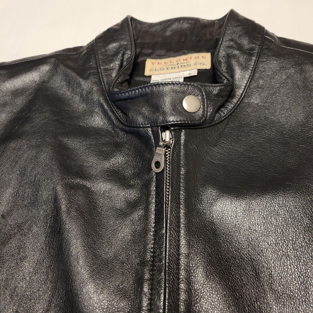 Telluride Clothing Co. Women's Leather Black Vest Jacket  Full Zip Size Large - Picture 3 of 15